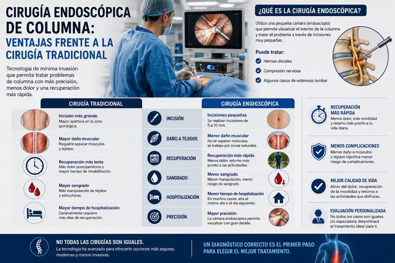 Cirugía endoscópica de columna - Discal Centro