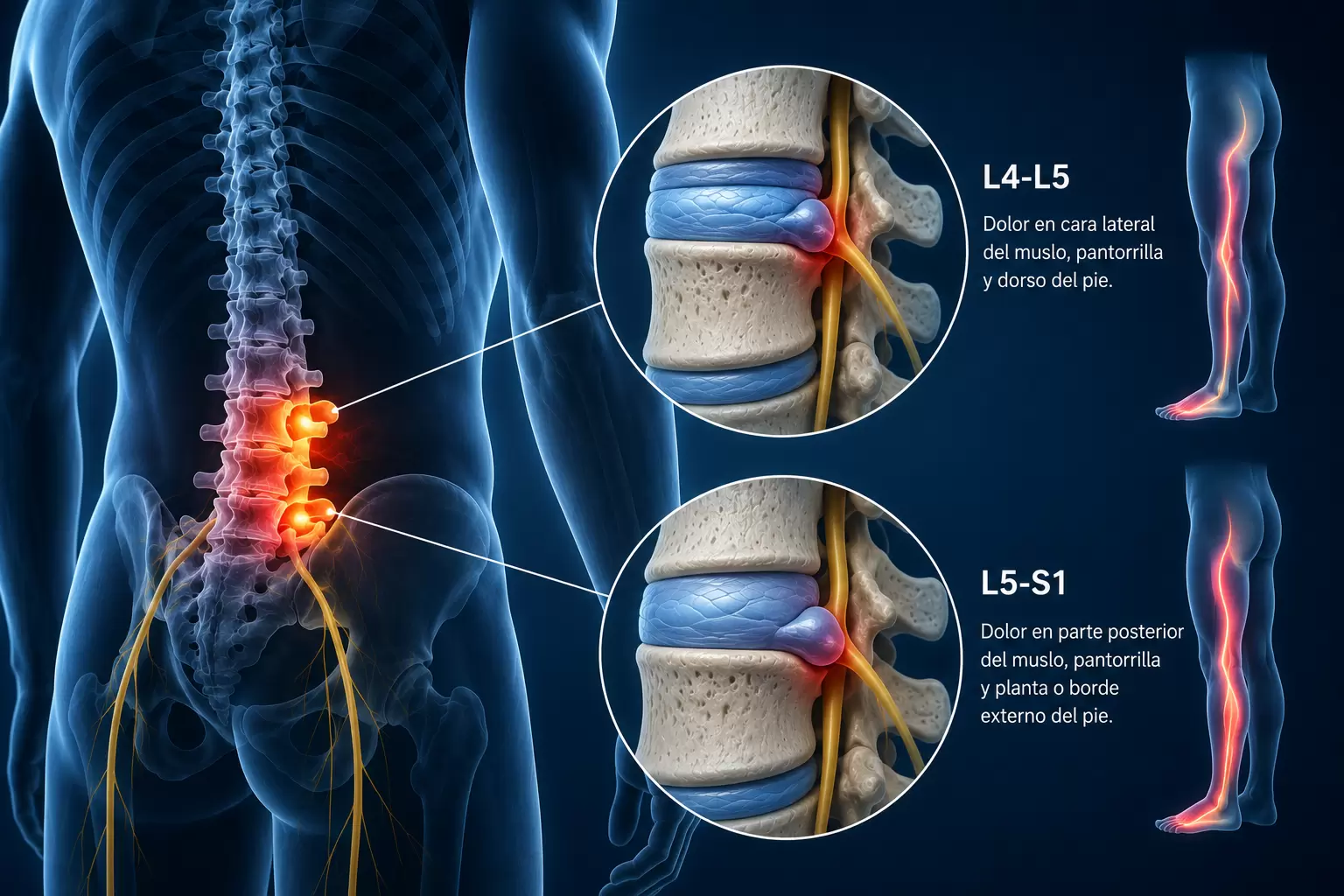 Hernia discal L4-L5 y L5-S1